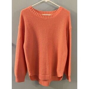 Merokeety Womens Tangerine Color Sweater Size Large